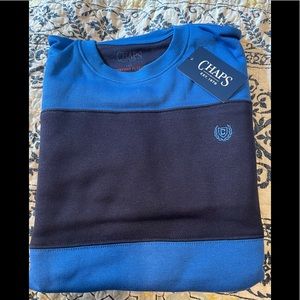 Chaps Men Color Block Sweatshirt NWT